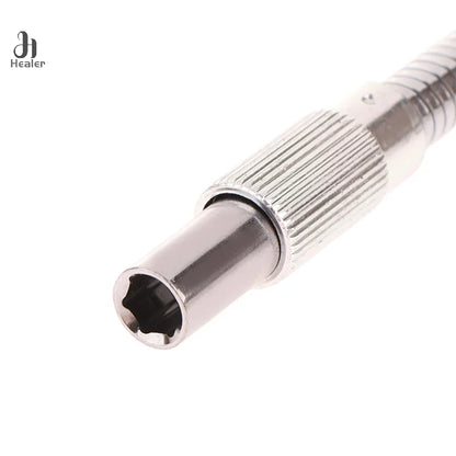 Eixo Flexível 1/4” para Furadeira – Extensão Curva para Parafusar em Lugares Difíceis