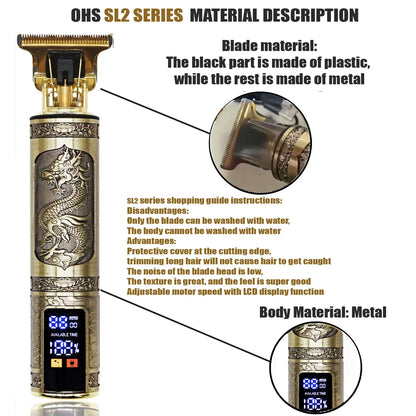 T9 Profissional – Corte Masculino 0mm para Cabelo, Barba e Corpo