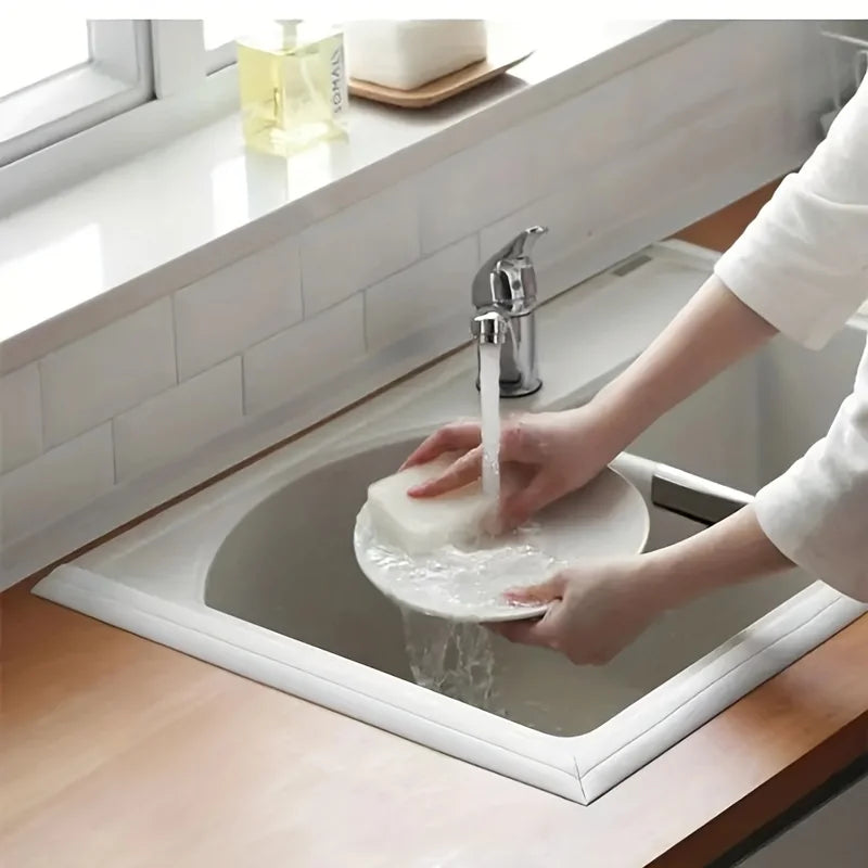 Fita Selante PVC Impermeável 🚿 Antifungo e Autocolante | Vedação para Casa de Banho, Cozinha, Pia e Cantos da Parede