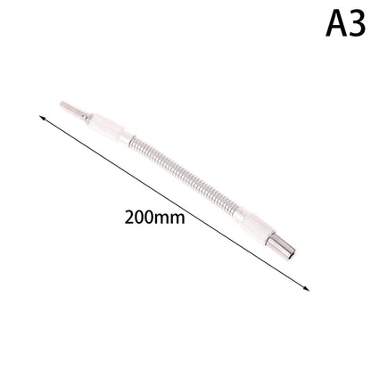 Eixo Flexível 1/4” para Furadeira – Extensão Curva para Parafusar em Lugares Difíceis