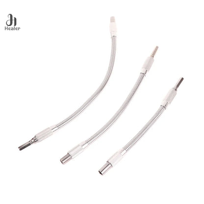 Eixo Flexível 1/4” para Furadeira – Extensão Curva para Parafusar em Lugares Difíceis