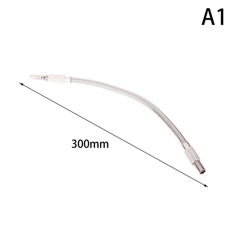 Eixo Flexível 1/4” para Furadeira – Extensão Curva para Parafusar em Lugares Difíceis