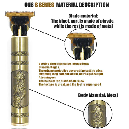 T9 Profissional – Corte Masculino 0mm para Cabelo, Barba e Corpo